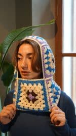 Büyükanne Desenli Klasik Balaklava – Image 4