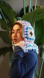 Büyükanne Desenli Klasik Balaklava – Image 8