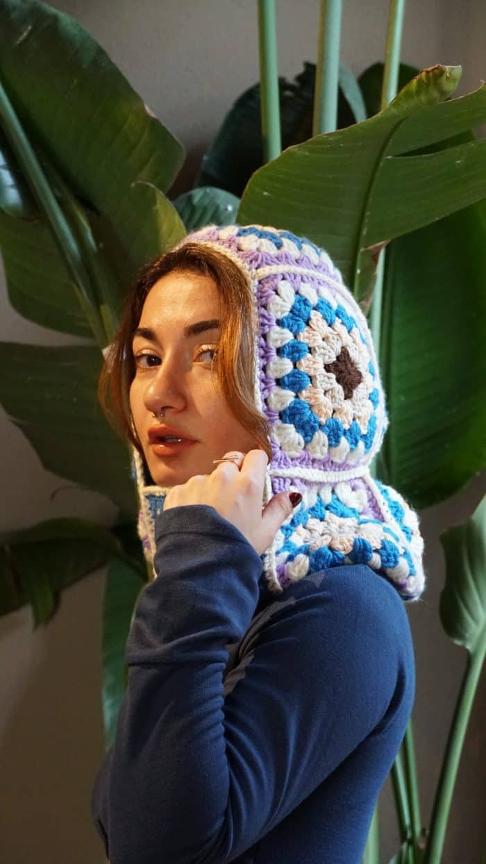 Büyükanne Desenli Klasik Balaklava – Image 8