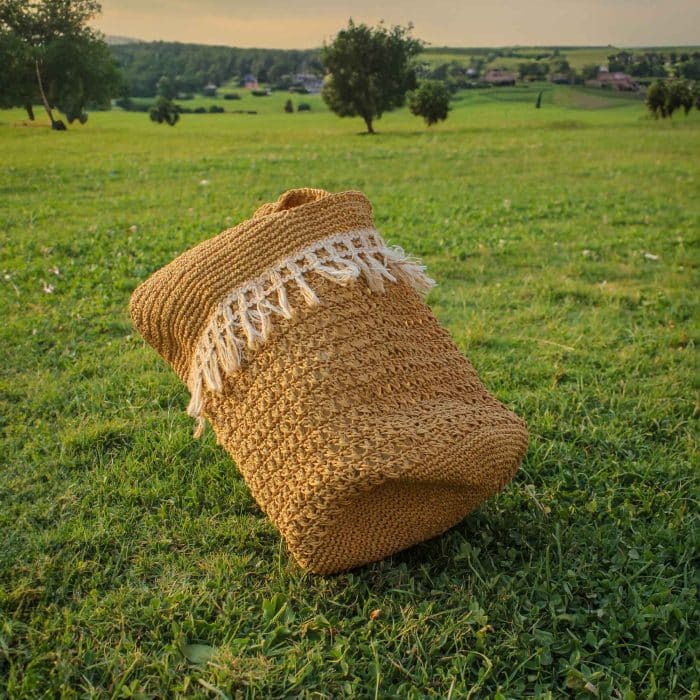 Kağıt İp Omuz Çantası – Doğal Malzeme ve Sürdürülebilir – Image 5