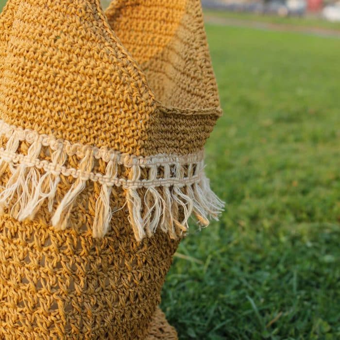 Kağıt İp Omuz Çantası – Doğal Malzeme ve Sürdürülebilir – Image 4