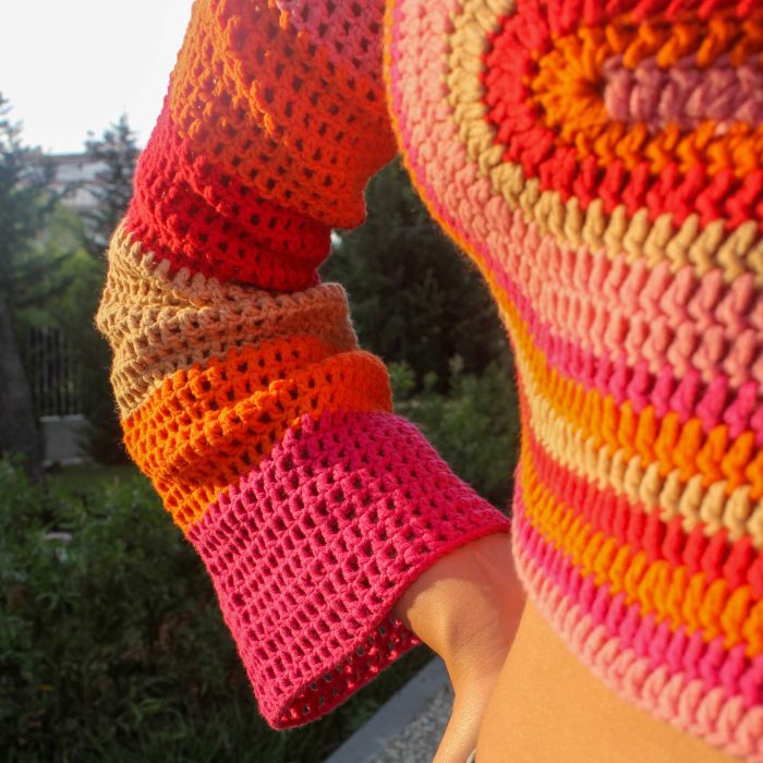 Tığ İşi Kalpli Uzun Kollu Crop Top | 2025 Koleksiyonu – Bild 6