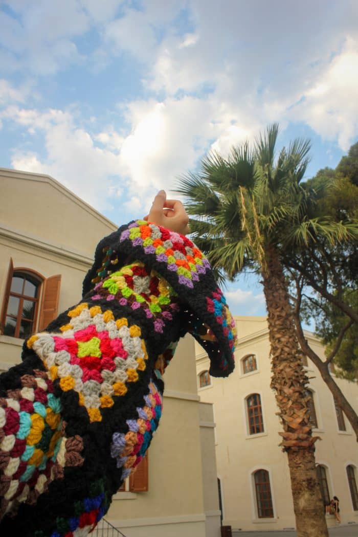 Balıkçı Yaka Kazak – Granny Motifli, Kalın ve Sıcacık - Image 4