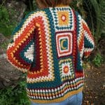 Etnik Desenli Sırt Motifli Hırka – Bohem Stil ve Benzersiz - Imagen 2