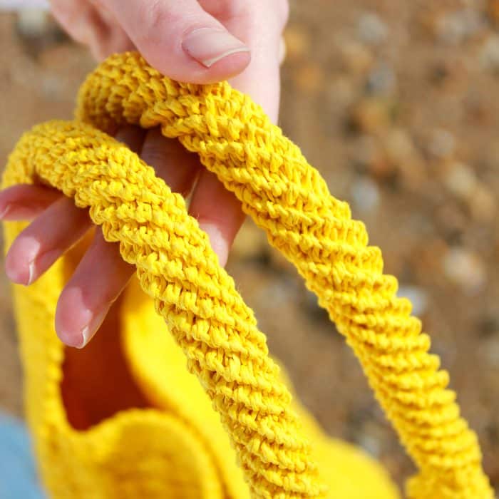 Sarı Kağıt İp Alışveriş Çantası - Imagen 7