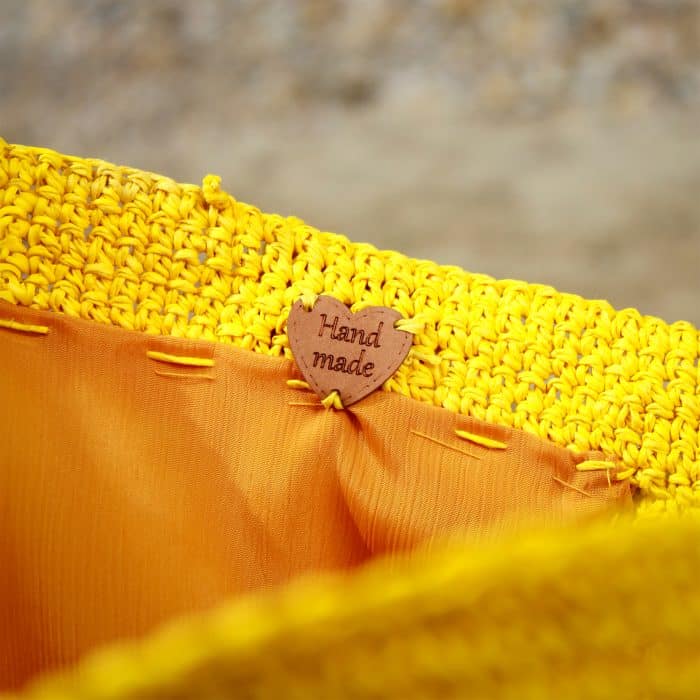 Sarı Kağıt İp Alışveriş Çantası - Imagen 9