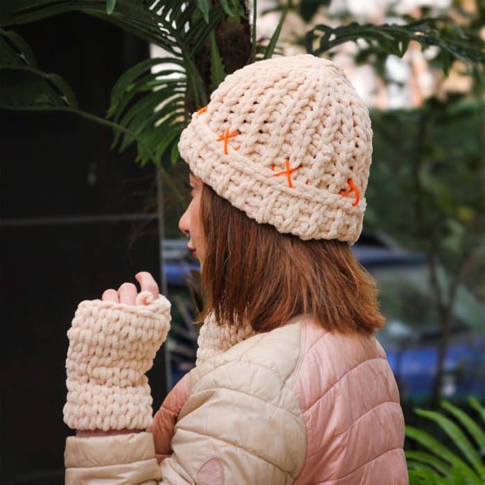 Bere ve Eldiven Seti Puffy - Kışa Özel, Yumuşak – Image 4