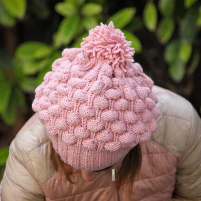 Midye Kabuğu İşlemeli Ponponlu Rasta Bere – Image 8