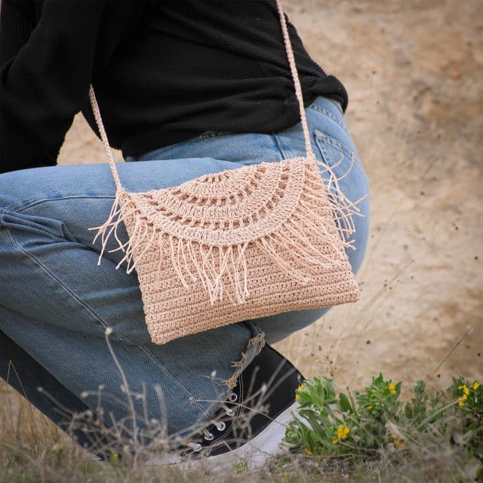 Püsküllü Kağıt İp Mini Çanta | 2025 – Image 4