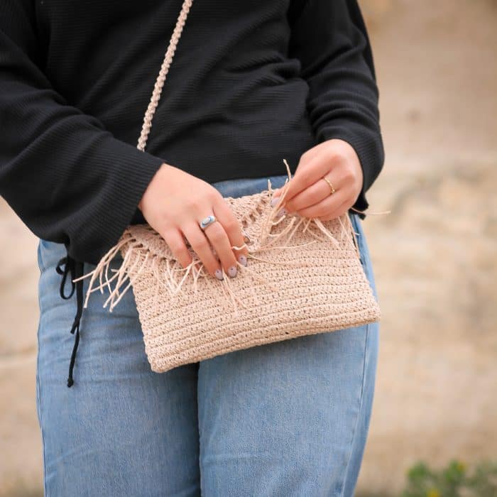 Püsküllü Kağıt İp Mini Çanta | 2025 – Image 5