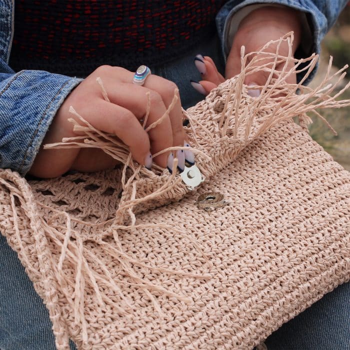 Püsküllü Kağıt İp Mini Çanta | 2025 – Image 7