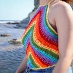 Boyundan Bağlamalı Renkli Rave Üst — изображение 4