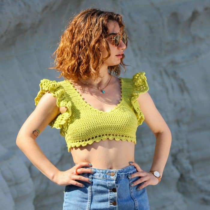 Denizkızı ve Rave Crop Top- Lime Yeşili, Özgün Tasarım — изображение 3