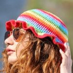 Gökkuşağı Bucket Şapka - El Yapımı, Renkli, Canlı – Image 2