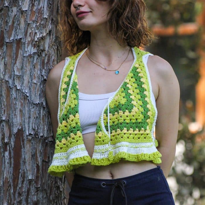 Önden Bağlamalı Kare Crop Hırka | 18 Saat El Emeği – Image 11