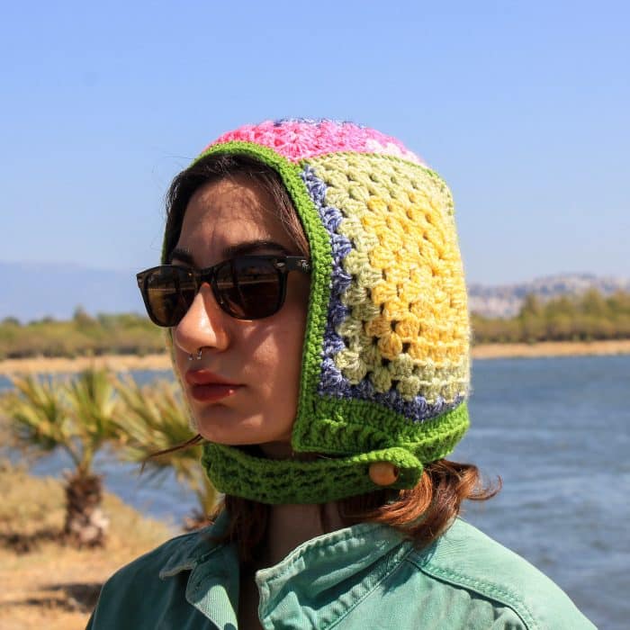 Düğmeli Tığ İşi Bere - Özgün ve Sıcak - Görsel 6