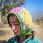 Düğmeli Tığ İşi Bere - Özgün ve Sıcak