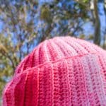 Ebruli Pembe El Örgüsü Bere - Kışlık, Renk Geçişli, Sıcacık - Görsel 7