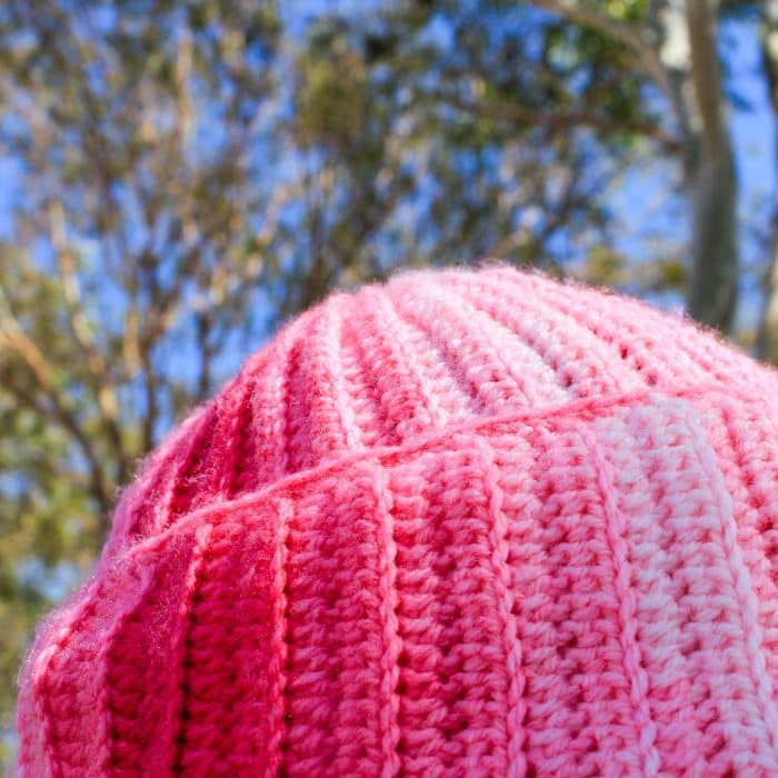 Ebruli Pembe El Örgüsü Bere - Kışlık, Renk Geçişli, Sıcacık - Görsel 7