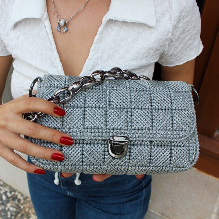 Mini Kanvas Çanta – Zincir Askılı ve Şık - Görsel 8