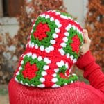 Yılbaşı Temalı Balaklava - Kışlık El Örgüsü Yüz Maskesi - Görsel 2