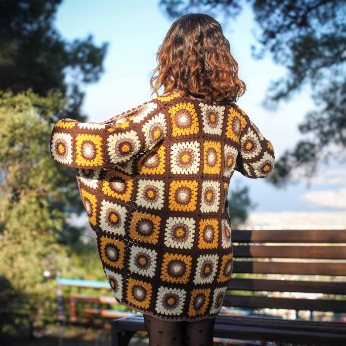 İkonik Patchwork Motif Uzun Hırka | 30 Saat El Emeği – Bild 8