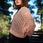 Vintage Soft Pembe File Hırka - Düğmeli, Nefes Alan Tasarım – Bild 4