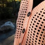 Vintage Soft Pembe File Hırka - Düğmeli, Nefes Alan Tasarım – Bild 5