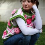 Güllü Oversize Yelek | 18 Saat El Emeği — изображение 7