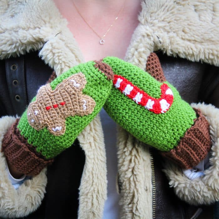 Yılbaşı Temalı Eldiven- Kurabiye Adam & Baston Şeker - Görsel 4