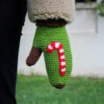 Yılbaşı Temalı Eldiven- Kurabiye Adam & Baston Şeker - Görsel 3