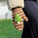 Yılbaşı Temalı Eldiven – Çam Ağacı & Noel Çelengi - Görsel 2