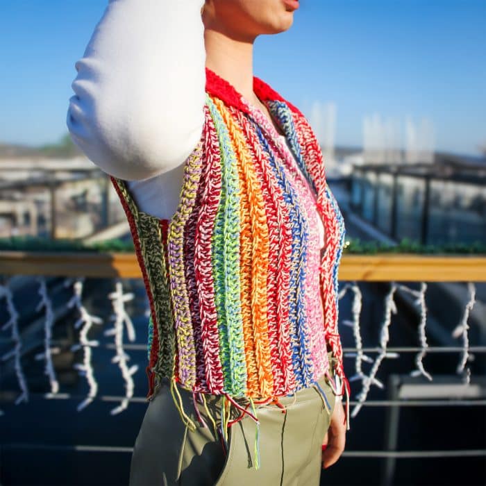 Rave Stili Tığ İşi Üst | İleri Dönüştürülmüş - Görsel 7