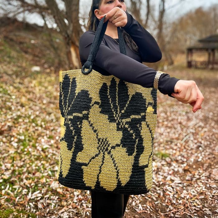 Büyük Wayuu Tote Çanta - Desenli, Etnik Stil - Görsel 8