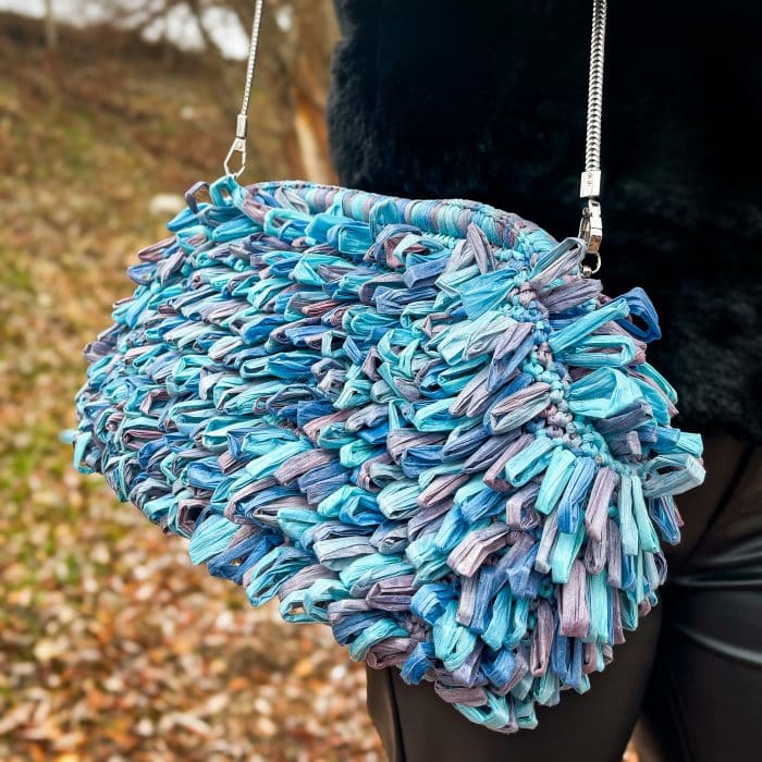Püsküllü Renkli Rafya El Yapımı Clutch Çanta – Bohem ve Doğal Stil – Bild 8