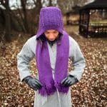 Kapüşonlu El Örgüsü Uzun Atkı – Sıcacık ve Fonksiyonel