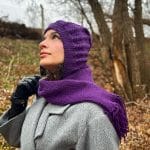 Kapüşonlu El Örgüsü Uzun Atkı –  Sıcacık ve Fonksiyonel – Image 3