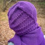 Kapüşonlu El Örgüsü Uzun Atkı –  Sıcacık ve Fonksiyonel – Image 5