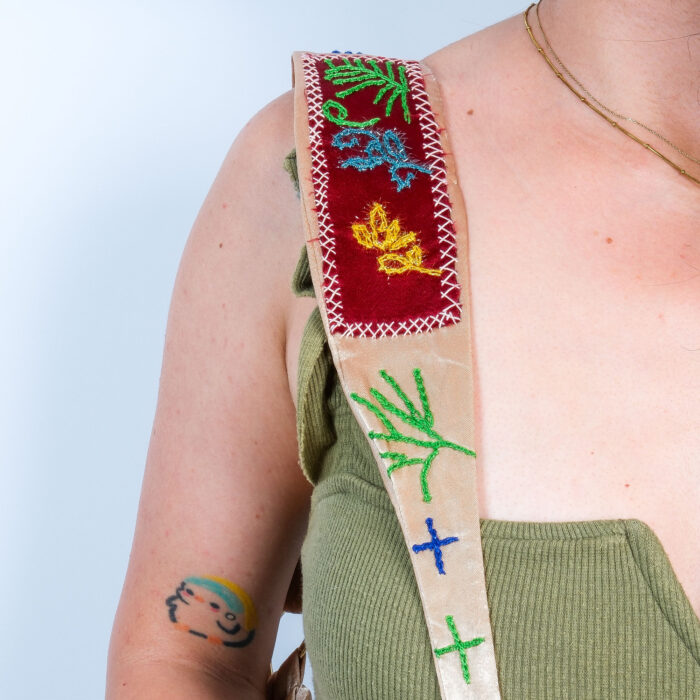 Bal Köpüğü Omuz Çantası – %100 İleri Dönüşüm Japon Boro Çanta - Görsel 9