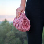 Soft Pembe Sepet Örgüsü Çanta - Image 6