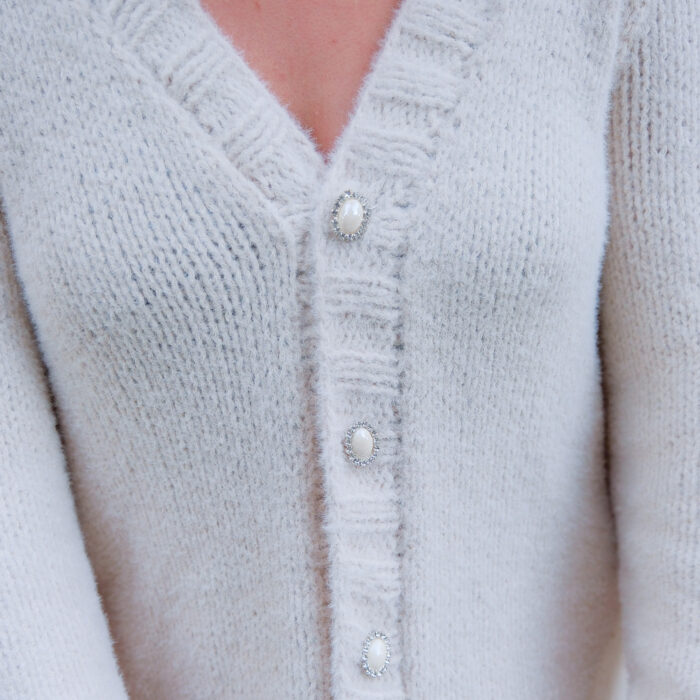 Yumuşak Tüylü Oversize Hırka - Mevsimlik ve Şık Düğme Detaylı – Bild 8