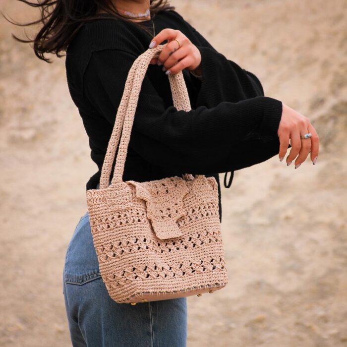 kağıt ip omuz çantası