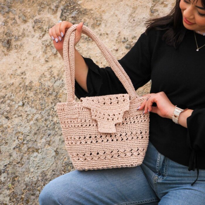 kağıt ip omuz çantası