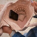 Uçuk Pembe Kağıt İp Omuz Çantası - Imagen 12