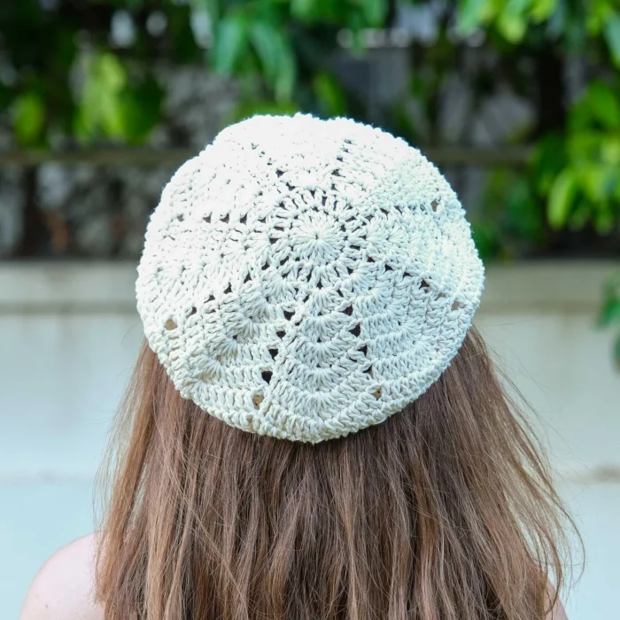 Yazlık Krem File Bere – Image 2