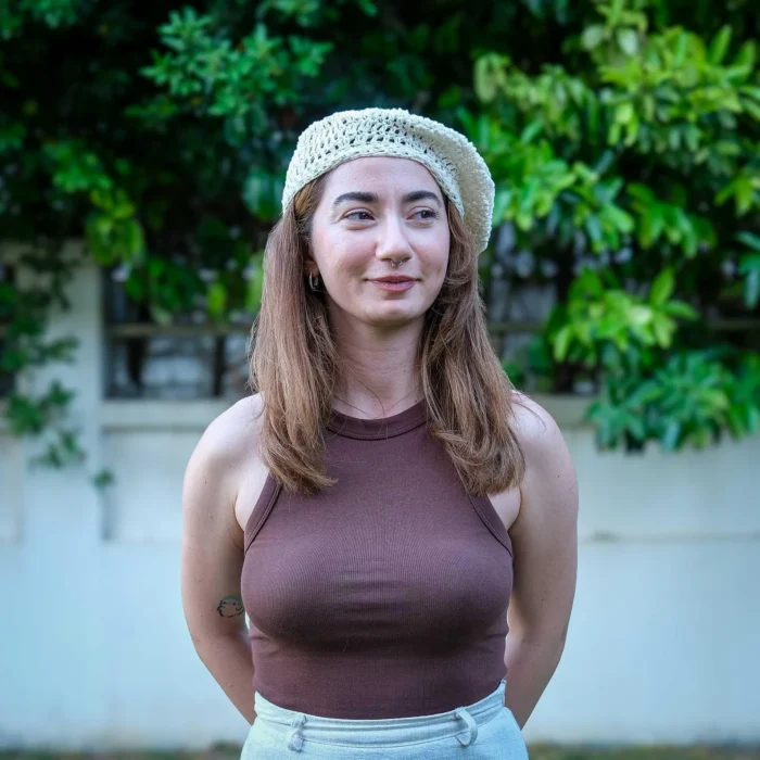 Yazlık Krem File Bere – Image 5