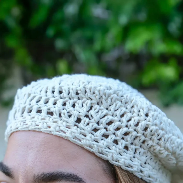 Yazlık Krem File Bere – Image 6