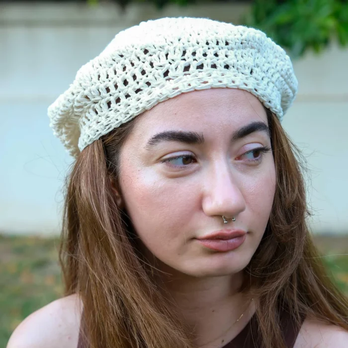 Yazlık Krem File Bere – Image 8