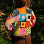 Neşeli Kareler Örgü Hırka - Görsel 15