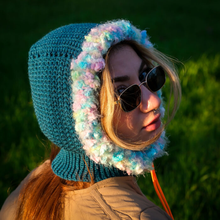 Özelleştirilebilir Yumuşak Kenarlı Kapüşonlu El Örgüsü Balaklava - Görsel 14